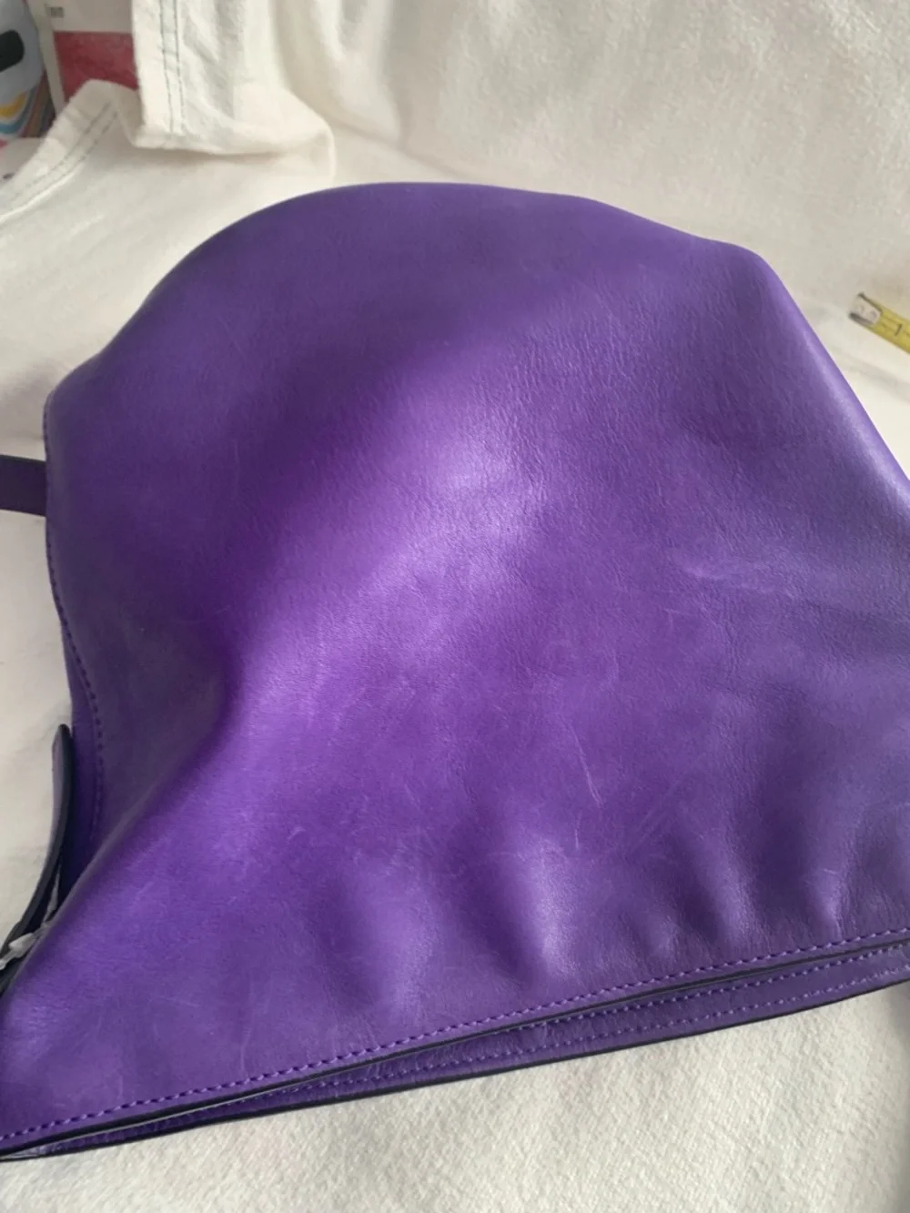 Vintage 2014 Coach Bleaker Sport Mini Duffle Purple Cross Body Bag - Picture 14 of 16